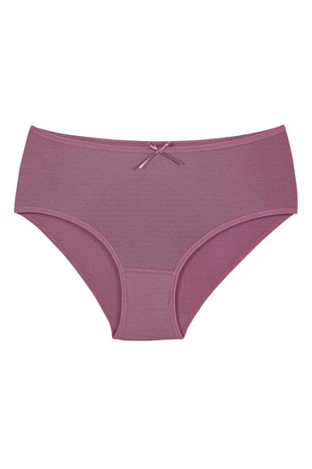 MYS GRUP TEKSTİL Women's 6-Piece Dusty Rose Bamboo Bato Panties / Star Clothes