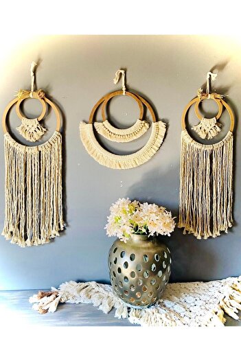 kattuna Bohemian Macrame - 3-Piece Wall Decoration Product