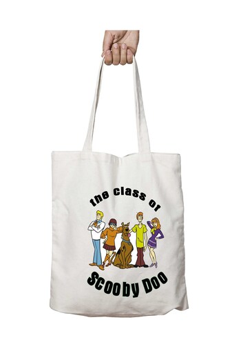 ART HEDİYE Scooby Doo White Tool - Μόνιμη και πλενόμενη υφασμάτινη τσάντα ώμου