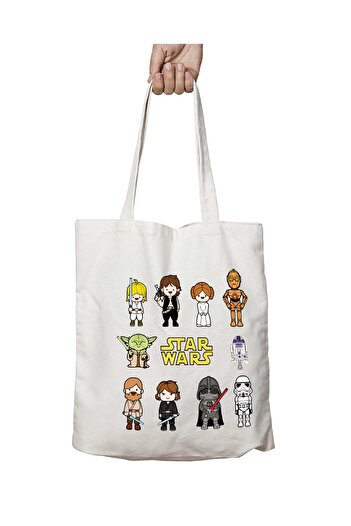 ART HEDİYE Star Wars Πλενόμενη υφασμάτινη τσάντα ώμου διάρκειας - Two Sides Beach and School