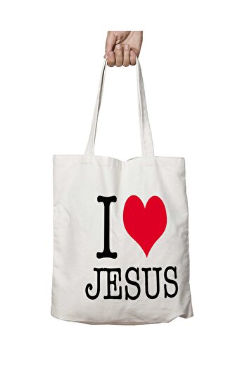ART HEDİYE Astonished at Jesus I Love Jesus - Πλενόμενη υφασμάτινη τσάντα ώμου που διαρκεί, για παραλία και σχολείο