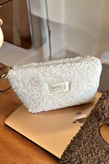 BAHELS Teddy Zippered Single Compartment Wallet Makeup Bag - Pen Holder and Pencil Case