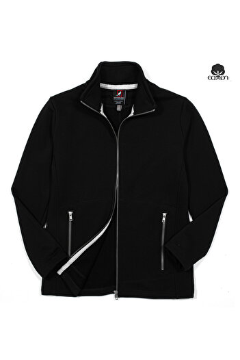 Cottonland Carla Women's Winter Zippered Comfortable Jacket - Black
