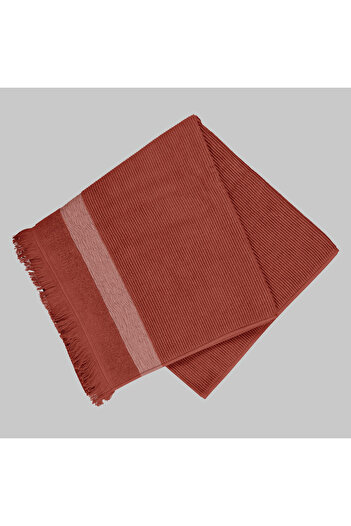 Sarev 100% Cotton Brick Color Face Towel - 50*90 Cm