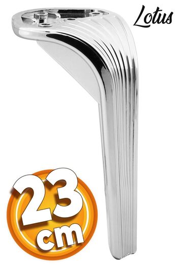 Badem10 Lotus Luxury Furniture Sofa Tv Unit Seat Pillar 23 cm Polished Chrome Console Legs
