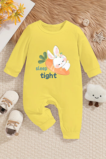 ADABEBEK Baby Girl Jumpsuit - 100% Cotton, Sleeo Tight, Model 22407