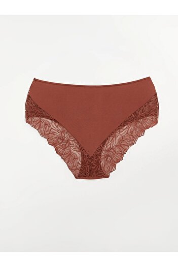 LC Waikiki Chiloți din dantelă bordeaux LCW DREAM Design clasic