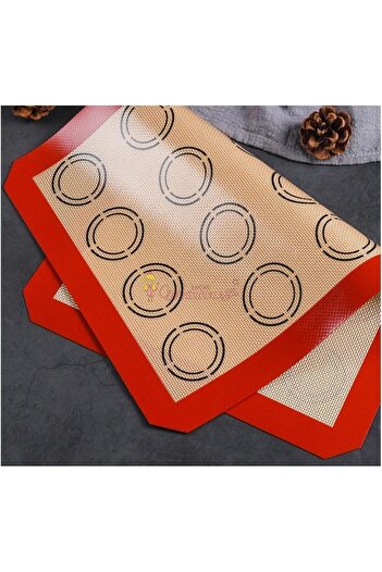 Single Silicone Baking Mat and Sheet Set - Reusable and Non-Stick Pastry Pizza Bread Baking Tray