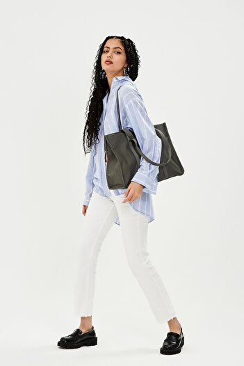 minebag Parachute Fabric Shopper Amelia Women's Shoulder Bag Anthracite