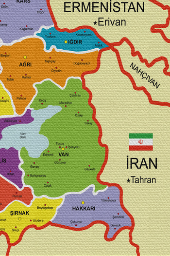 Dropcek eticaret Current Türkiye Map Detailed Quality Canvas Wall Tapestry - 4049