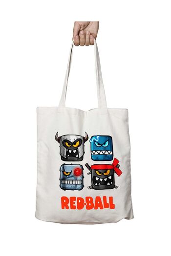 ART HEDİYE Redball II Πλενόμενη υφασμάτινη τσάντα ώμου - Για το σχολείο και την παραλία