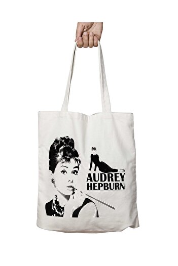 ART HEDİYE Audrey Hepburn δύο πλευρών μόνιμη πλένεται σχολική τσάντα ώμου παραλίας