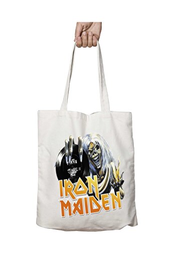ART HEDİYE Iron Maiden Style - Πλενόμενη υφασμάτινη τσάντα ώμου, για το σχολείο και την παραλία, με διάρκεια πλύσης
