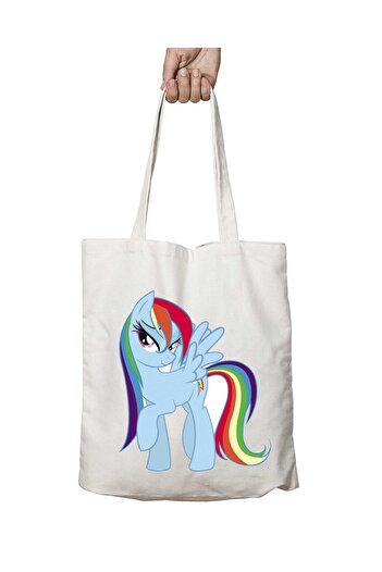 ART HEDİYE My-Little-Pony Πλενόμενη μόνιμη υφασμάτινη τσάντα ώμου - για παραλία και σχολείο