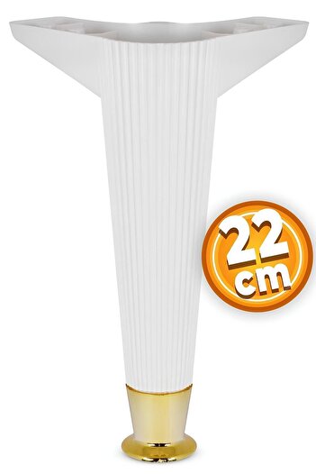 Badem10 Mobila Canapea Fotoliu Suport TV Picior 22 Cm Picioare Consolă (ALB-ARĂZ)