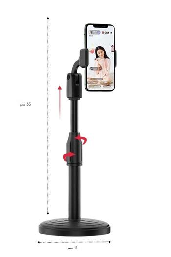 Buffer 360 Degree Rotatable Desktop Telescopic Phone Stand Multifunctional Phone Holder