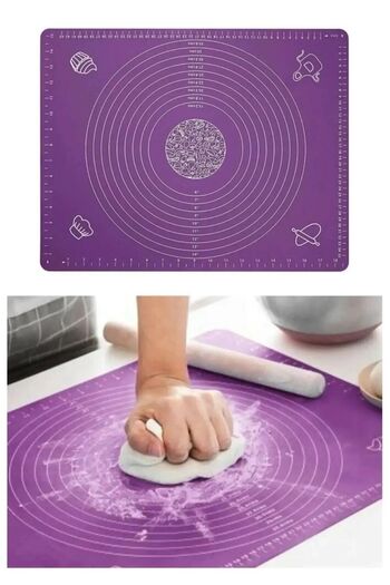 BEYZANA Large Silicone Dough Rolling Mat 65x45