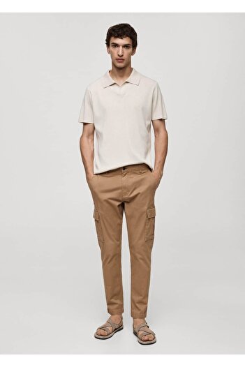 MANGO Man Cotton Slim Fit Cargo Pants