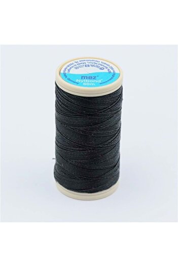 Hobimos Nylbond Mez Coats - 1000 Black Non-breakable Bead String - Embroidery and Miyuki String - Jewelry String
