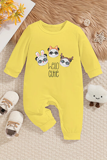 ADABEBEK Baby Rompers - Cute and Pandas Printed, Style 22365