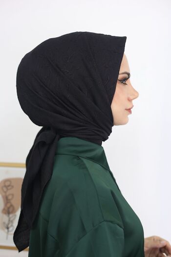 HAR-UM Ticaret Hijab Women's Bamboo Scarf Black
