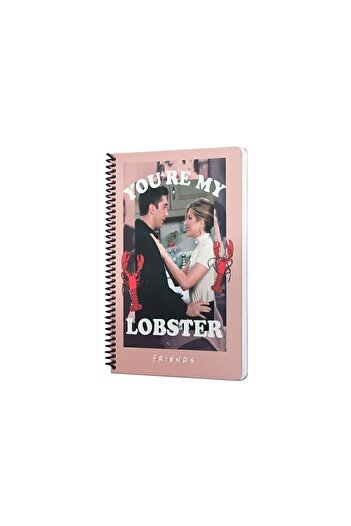 Mabbels 95 Sheets - Spiral and Pink Checked Notebook
