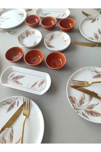 Areyma Autumn Model Breakfast Set for 6 People - 16 Pieces