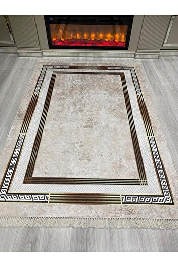 ALLGELSİN DİJİTAL BASKI YIKANABİLİR KAYMAZ TABAN HALI ALTI METRE KARE SALON OTURMA ODASI HALISI 200x300cm 6m2