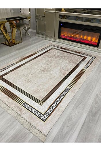ALLGELSİN DİJİTAL BASKI YIKANABİLİR KAYMAZ TABAN HALI ALTI METRE KARE SALON OTURMA ODASI HALISI 200x300cm 6m2