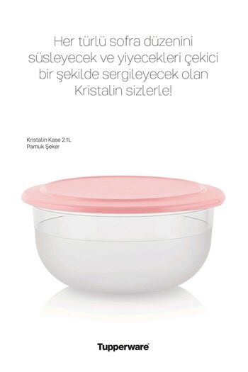 Tupperware Crystal Bowl 2.1lt