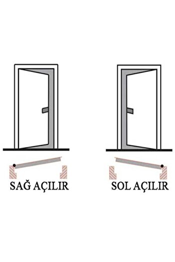 BUYA Bravo Nikel Wc Sağ Kapı Kolu(ön Ahrka Takım Vidalarıyla Beraber)