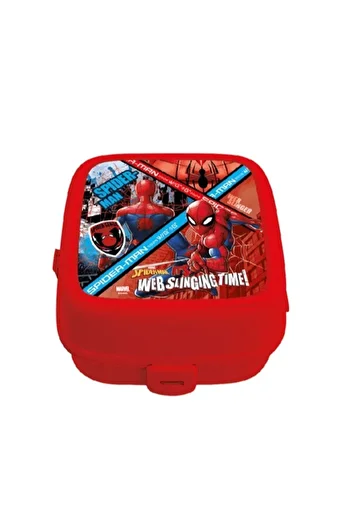 Marvel Spider-Man Spiderman Two Compartment Feeding Bowl Web Sling Time 41394
