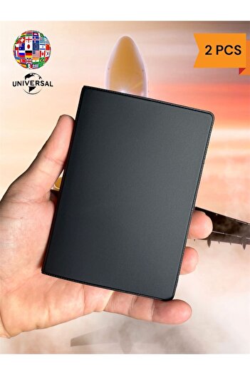 Gempo 2 Pieces Waterproof Vinlex Leather Passport Cover Passport Case Passport Holder Passport Protection Case