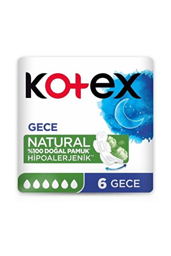 Kotex Natural 6 Uzun