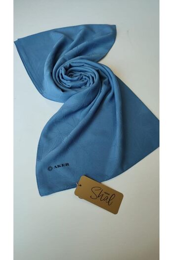 Aker Geometric Indigo Shawl