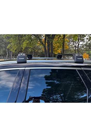 Thunder Opel Grandland X 2023-2025 Carrier Gri Kilitli Ara Atkı Cross Bar Taşıyıcı Tavan Barı
