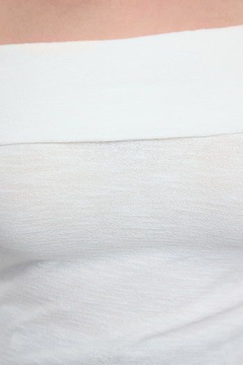 Trendyol Curve Πλεκτή μπλούζα Ecru Foam Plus Size