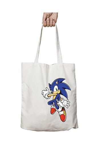 ART HEDİYE Sonic Printed - Πλενόμενη μόνιμη τσάντα ώμου, για παραλία και σχολείο