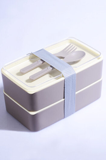 Bev Kitchen 2-tier Microwave Food and Lunch Box - Lunch Box for Athlete and Student