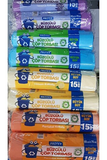 Protex GIFTED TRASH BAG LARGE SIZE 8 PACK 120 PIECES PROTEX