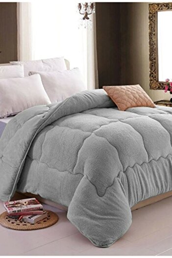 DENİZLİ ÇEYİZ 155x215 Single Wellsoft Quilt Gray
