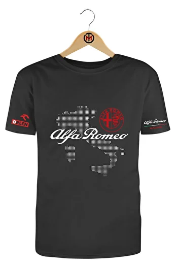 Motosiklet T-shirt Alfa Romeo Italy Unisex T-Shirt