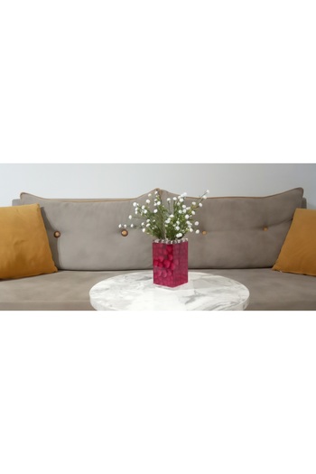 Sia arcnxx ÇİÇEK,BEYAZ YAPAY ÇİÇEK VE VAZO DEKORATİF KALPLİ 7X7X17CM Sn  1022995