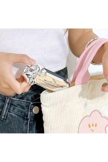 synshop Sanrio Kuromi Cinnamoroll Hello Kitty Pochacco - Πτυσσόμενη βούρτσα μαλλιών με καρφίτσα με καθρέφτη