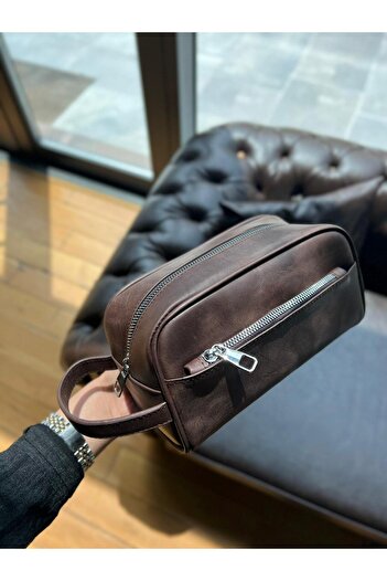 MFT Leather Design Vineda Khaki Leather Handbag - Tiguan Brown 5696