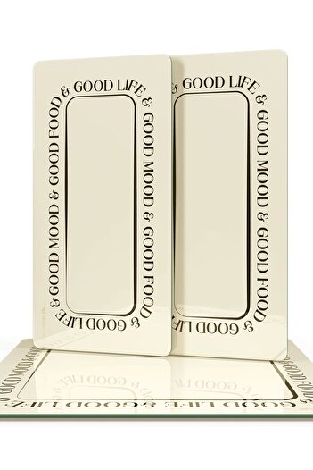 Decovetro Good Life 3-Piece Square Set - Glass Serving Plate