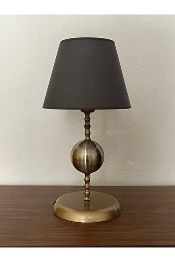 asellus Stylish Metal Globe Detailed Lampshade - Decorative Table Lamp for Living Spaces, Bedroom and Office