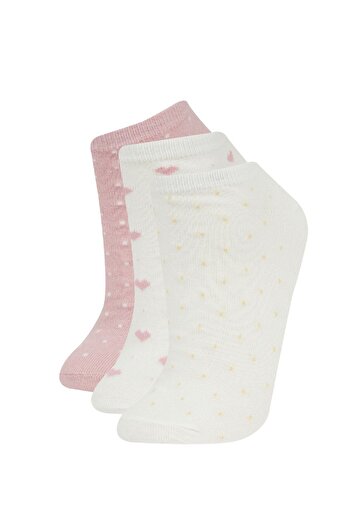 DeFacto Cotton Women's Booties Socks Set of 3 - C6408axns