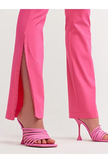 Dilvin 70339 Agraf Detailed Trousers-pink