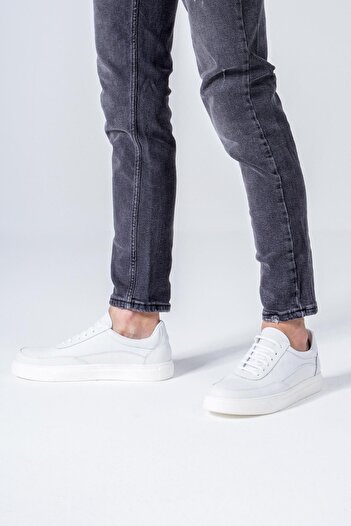 CZ London Genuine Leather Men's Sneakers Lace-Up Comfortable Sole Sneakers